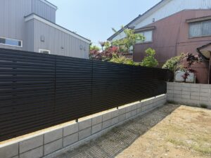 境界ブロック、フェンス工事